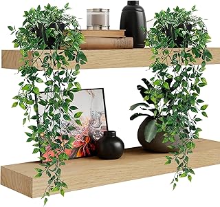 2 Stück Künstliche Hängepflanzen mit Töpfen Künstliche Hängend Eukalyptus 65cm Lang Kunstpf…