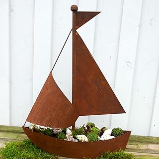 Deko – Schiff in Rostoptik zum Bepflanzen – Maritime Deko