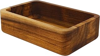 Jean & Len Holz Organizer aus Akazienholz, stilvolle Aufbewahrung für Kosmetika, Accessoires & B…