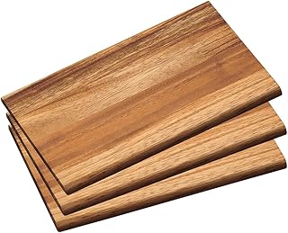 KESPER – 3er Set Frühstücksbrettchen | aus nachhaltigen Akazienholz | Brotzeitbrett | pflegelei…