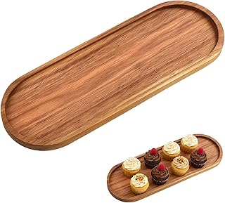 Dekotablett Aus Massivholz, Deko Tablett Für Wohnaccessoires, Holz Deko Tablett Mit Stilvollem D…