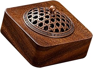 Künstlerische Juglans‌ Holzarten Räuchergefäß Für Zeremonien Einfacher Zenismus Heimdekora…