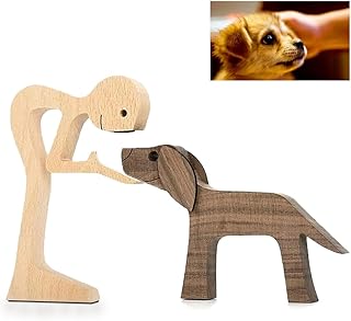 Holzschnitzerei für Hunde Handgemachte Hund Holzschnitzerei Familie Haustier Holzschnitzerei Hol…