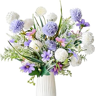 Kunstblumen wie Echt Künstliche Blumen Frühling Wildblume Blumenstrauß Künstlich Seidenblumen…