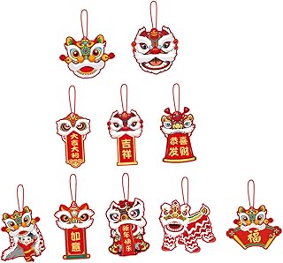 Zerodeko 2024 Dekorationen Neue Jahre 10 Stücke Chinesische Drachen Girlande Hängenden Drachen …