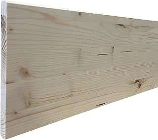 Leimholzplatte 18mm Massivholzplatte Fichte Regal Brett ZUSCHNITT auf Maß (80cm x 40cm 18mm)