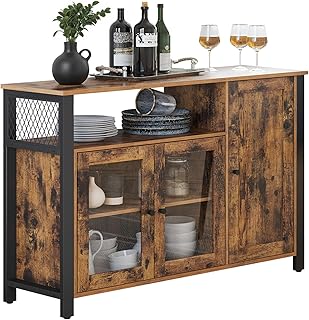 VASAGLE Sideboard, Küchenschrank, Aufbewahrungsschrank, mit 3 Türen, für Wohnzimmer, Küche, E…
