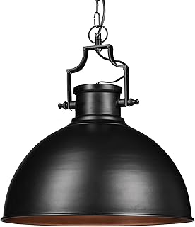 Relaxdays Hängelampe Industrial Design im Shabby Look, Deko für Esszimmer, LED für E27, Pendel…