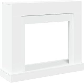 vidaXL Kaminumrandung, Dekorative Kaminkonsole, Kaminsims Dekokamin für Wohnzimmer, Kaminattrapp…