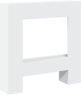 vidaXL Kaminumrandung Weiß 81x18x82 cm Holzwerkstoff