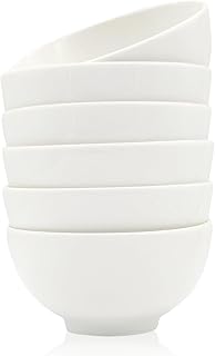 6er-Set 300ml hochwertiger Keramik Schalen – Ideal für Eis, Desserts, Snacks und mehr – Stapelba…