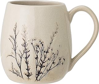 Bloomingville Tasse Bea, natürliche Keramik – Elegante Einzel-Tasse für gemütliche Genussmom…