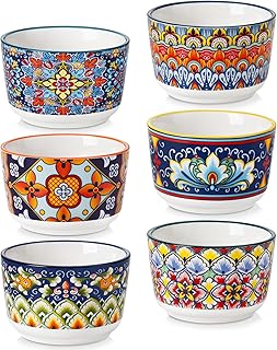 vancasso Creme Brulee Schälchen 120ml, SIMI Souffle Förmchen Backofenfest, Ofenfeste Förmchen …