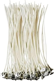 Kerzendochte |50STK|10 cm Natürliche Bio-Baumwolle, vorgewachst mit Soja-Wachs – Langlebig, geru…