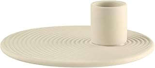 blomus Kerzenhalter Nona | Kerzenständer aus Keramik | Farbe Vanilla | Moderner Deko Kerzenhalte…