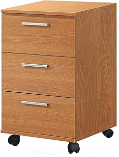 Miroytengo Buc Kommode mit 3 Schubladen, Kirschbaum, 42 x 68 x 35 cm