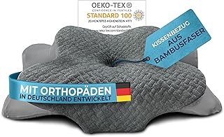 Glückstoff® Kissenbezug für Orthopädisches Kissen [mit Kühl- und Wärmeeffekt] aus Bambusfas…