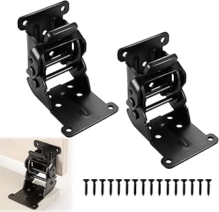 Klappscharnier 0-90-180 Grad Selbstsichernd, 2 Stück Tischbeine Klappbar Verriegelung mit Schrau…