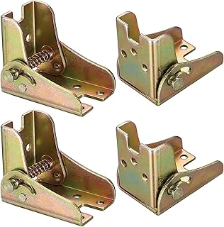 4 x Tischbeine Klappscharnier mit Arretierung, 90 Grad Selbstverriegelung Tischbeine Klappbar Ver…