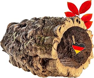 Vogelgaleria® Tolle Korkröhre aus Reiner Korkrinde, 20cm lang, 15cm hoch, ideal auch als Kork T…
