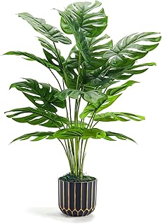 Der Rose Kunstpflanze Künstliche Pflanzen Wie Echt 71 cm Kunstpflanzen Groß Fake Plant für Woh…