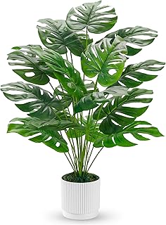 BTSD-home 71cm Kunstpflanze Kunstpflanzen Groß Fake Plant Monstera Pflanze Pflanzen Künstlich I…
