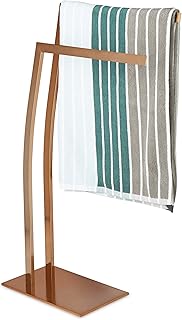 Relaxdays Handtuchhalter WIMEDO eckig H x B x T: ca. 80 x 32 x 20 cm freistehender Handtuchständ…