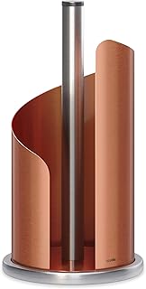 Design Küchenrollenhalter Edelstahl matt H 30 Ø15 cm Rollenhalter Papierrollenhalter für Küch…