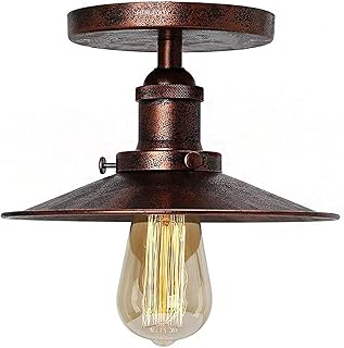 Vintage Retro Regenschirm Deckenleuchte Retro Industrielle Metal Copperhead Deckenlampe E27 Küch…