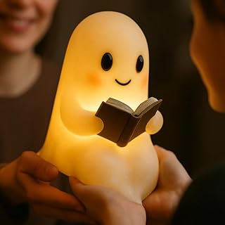 Nachtgeist Lampe Gartenstadl Leuchthund – Magische Geister-LED mit warmweißem Licht, batteriebet…