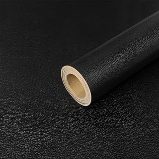 Hode Kunstleder Selbstklebend Schwarz 44x300cm, Lederflicken Selbstklebend, Leder Reparatur für …