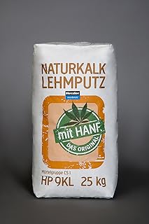 Bio-Naturkalk-Lehm-Grundputz mit Hanf 25 kg im Sack