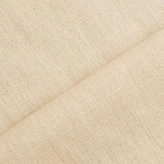 Holmar – Leinen Stoff Meterware – 100% Leinen – vorgewaschen (beige)