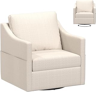 YODOLLA Drehsessel, 360° drehbarer Loungesessel mit Armlehnen, Einzelsofa Relaxsessel Fernsehses…