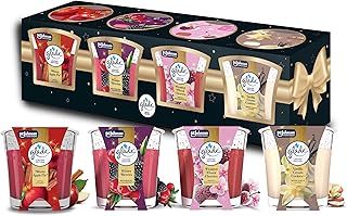 Glade Winterduftkerzen Geschenkset, 4er Set mit Winterdüften: Apple Pie, Winter Berries, Vanilla…
