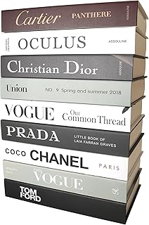 9 Pcs Dekorative Bücherenden Ästhetische Chic Faux Buch Set für Raum Dekor, Moderne Home Dekor…