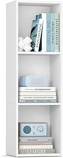VASAGLE Custos Kollektion – Bücherregal, 3-stöckiges Regal, offenes Aufbewahrungsregal, 24 x 30…