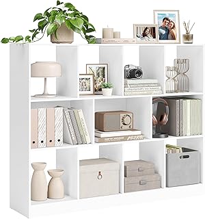 VASAGLE Bücherregal, Regal, Würfelregal, Standregal, 11 offene Fächer, horizontal, vertikal od…