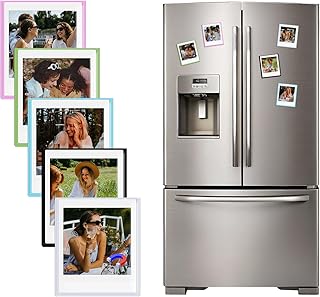 HIYQIN 10er-Pack Magnetische Bilderrahmen für Instax Square Film, 3×3,5 Bilderrahmen Kühlschran…