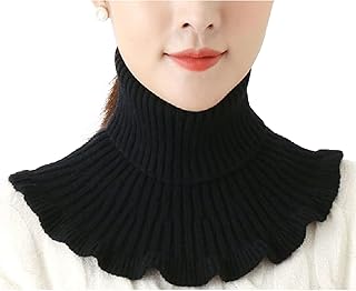 Krageneinsatz Damen,Schal Herren Damen,Frauen Männer Mädchen Gestrickter Rollkragen Falscher Kr…