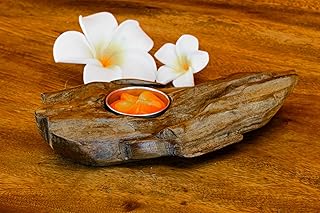 Wurzelholz Kerzenständer – Teak Teelichthalter Formen – Dekoration aus Teak Wurzelholz (Natur – …