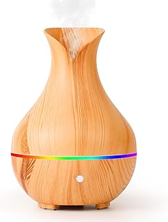 Aroma Diffuser Luftbefeuchter mit 7 LED Farben, Auto-Off-Schutz, Lufterfrischer Wohnung, 140ML