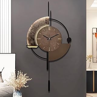 TOHOOYO Wanduhr, dekorative Wanduhren mit Pendel, leise Qualität Quarzuhr batteriebetrieben, gro…
