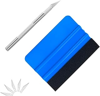 Rakelset Zum Folieren, 7 Stück Folien Werkzeug Vinylfolienset Mit 1 Filzheber, 1 Klinge, 5 Kling…