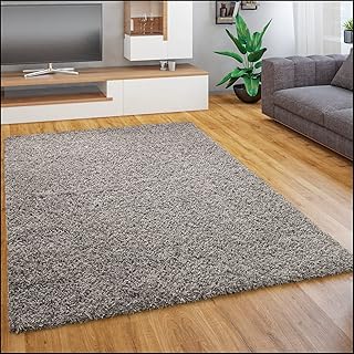 Paco Home Teppich Wohnzimmer Schlafzimmer Hochflor Shaggy Flokati Optik Einfarbiges Design Weich …