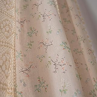 Freyamy Boho Vorhänge Landhausstil Baumwolle Leinen Quaste Gardinen Vintage Aushöhlen Transluze…