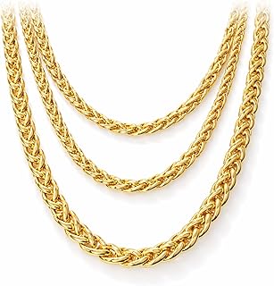 Goldkette ca 50 cm – Panzerkette gold – als Accessoire für Fasching & Karneval – 80er & 90er Jah…
