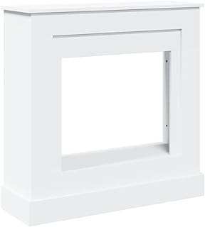 vidaXL Kaminumrandung, Dekorative Kaminkonsole, Kaminsims Dekokamin für Wohnzimmer, Kaminattrapp…