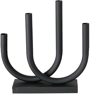 Boltze Kerzenleuchter Tonis (Kerzenhalter in schwarz, Eisen pulverbeschichtet, Kerzenständer 33 …