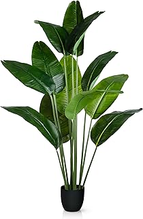 PASCH® Bananenbaum Kunstpflanze groß (160 cm) – Langlebig & Naturgetreu | Kunstpflanzen groß |…